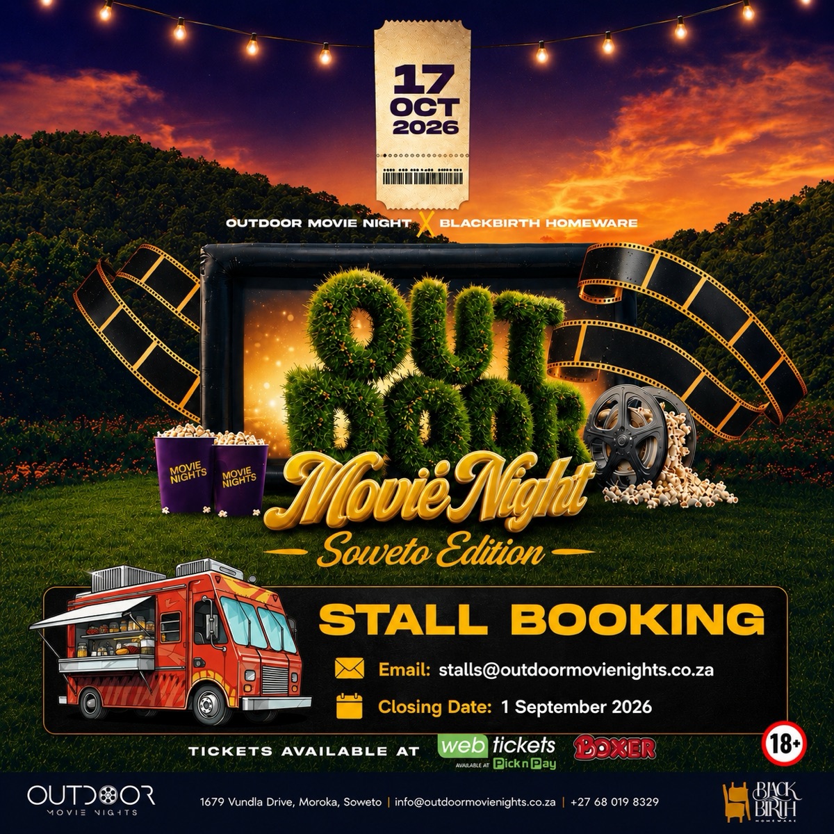 Stall Booking — Outdoor Movie Nights